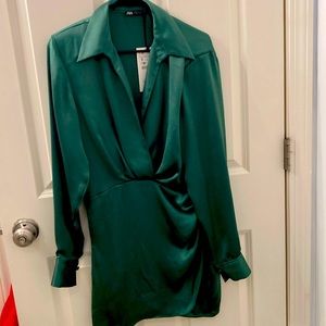 Zara stain mini dress